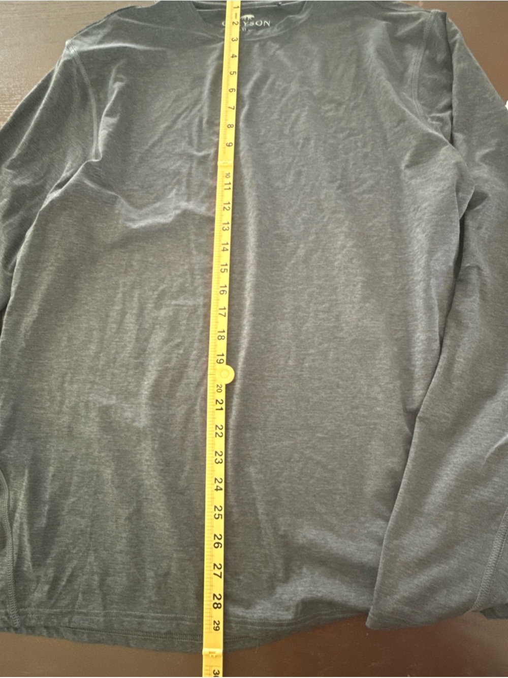 Greyson Shirt Mens XL Gray Long Sleeve Tee Golf Performance Golf Stretch Brrr - Picture 7 of 7